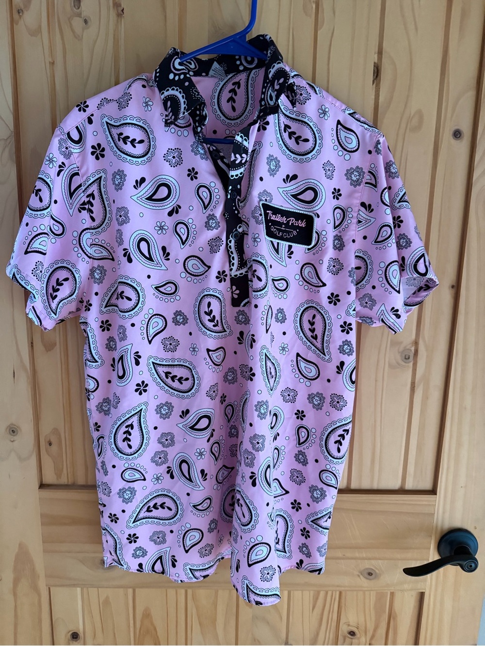 Tailor Park Pink Paisley Short-Sleeve Men’s Shirt